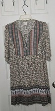 Knox Rose Shift  Dress Sz M Boho Cottagecore Hippie Prairie Peasant Flowy Rayon
