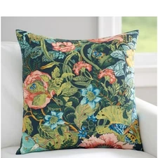 Pottery Barn Lyla Garden Botanical Euro Sham Pair TWO