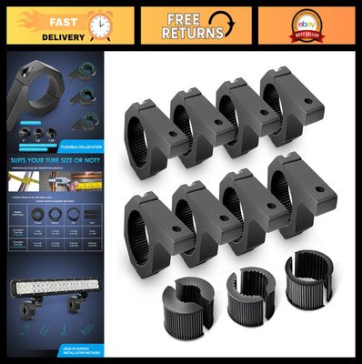 Horizontal Bar Clamp Mounting Bracket Kit for Off-Road LED Light Bar - Fits 1''-2
