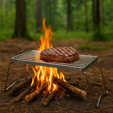 Klappbares Grillrost Stahl verzinkt, Outdoor,...