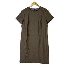 Banana Republic Womens Sheath Dress Sparkle Metallic Short Sleeve Size M Elegant