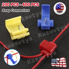 50/400PCS Quick Splice Snap Solderless Wire Connectors T-Tap Insulated Terminals