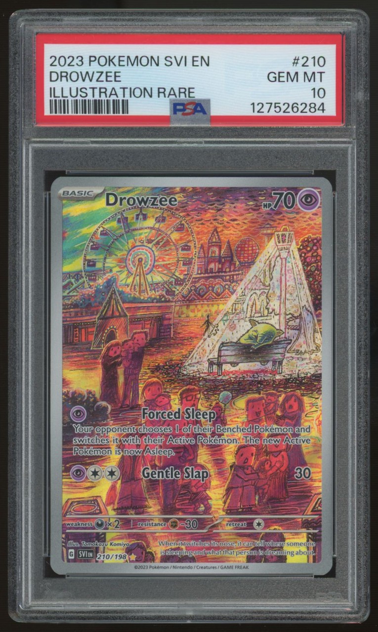 2023 Pokemon Drowzee Scarlet & Violet Illustration Rare #210 PSA 10