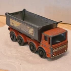1969 Matchbox No. 51 Lesney 8 WHEEL TIPPER Dump Truck ORANGE