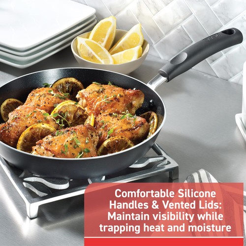 T-FAL Signature Antihaft Soßenpfanne mit Glasdeckel 3 Quart, Ofen Grillfest 35... - Bild 3 von 5