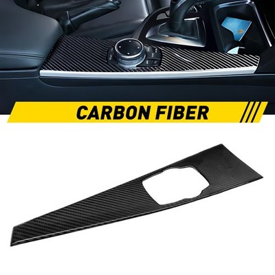 Interior Multimedia Panel Cover Trim For BMW 3' 4' F30 F34 2013-19 Carbon Fiber