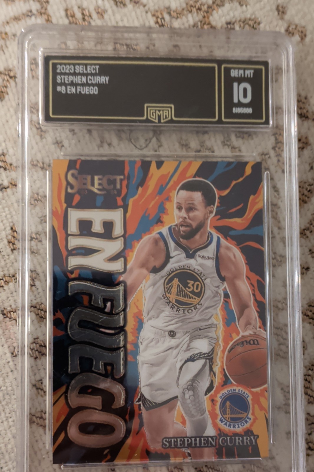 2023-24 Panini Select - En Fuego Stephen Curry #8 Silver Prizm