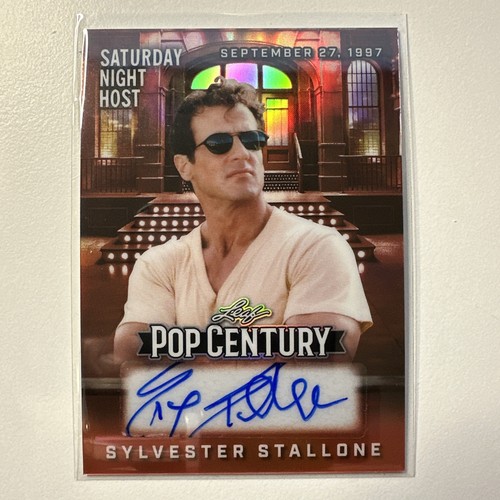 2025 Leaf Metal Pop Century SNL Host Sylvester Stallone Auto Orange Prism 1/1 🔥