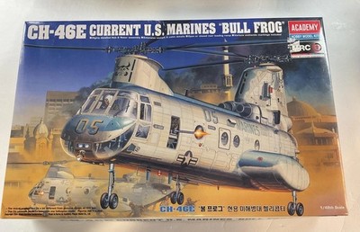 Academy CH-46E Current USMC Bullfrog Helicopter Kit 1/48 No. 2226 Sea Knight