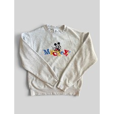 Disney Parks Embroidered Mickey Mouse Sweatshirt
