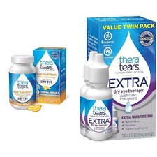 TheraTears Omega 3 Supplement, 1200mg, 90 ct Pack of 1  Extra Dry Eye Therapy