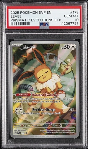2025 POKEMON SVP PRISMATIC EVOLUTIONS ELITE TRAINER BOX EEVEE PSA 10