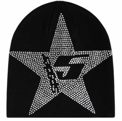 SPIDER Black Beanie, One Size. Brand new