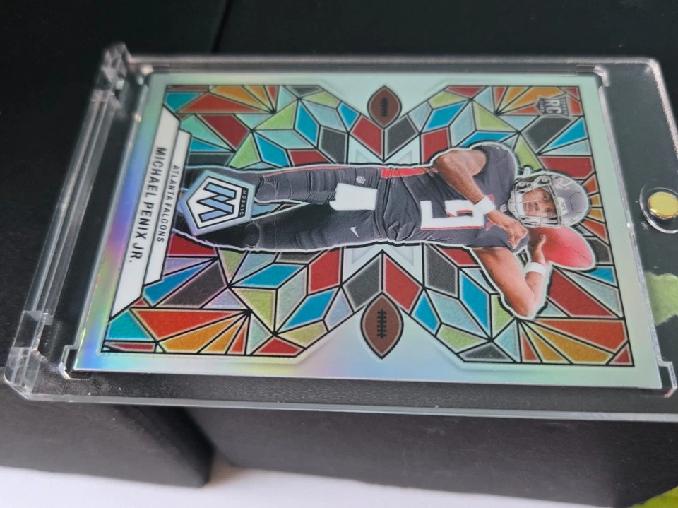 2024 PANINI MOSAIC #SG-24 MICHAEL PENIX JR. STAINED GLASS RC ROOKIE - Image 4 of 4