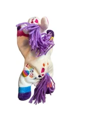 1998 Vintage Lisa Frank Fantastic Beans Markie Unicorn 8" Beanie Plush stuffins