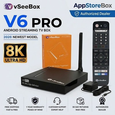 VSeeBox V6 Pro Android Media Player Authorized Distributor - Fast Free Shipping!