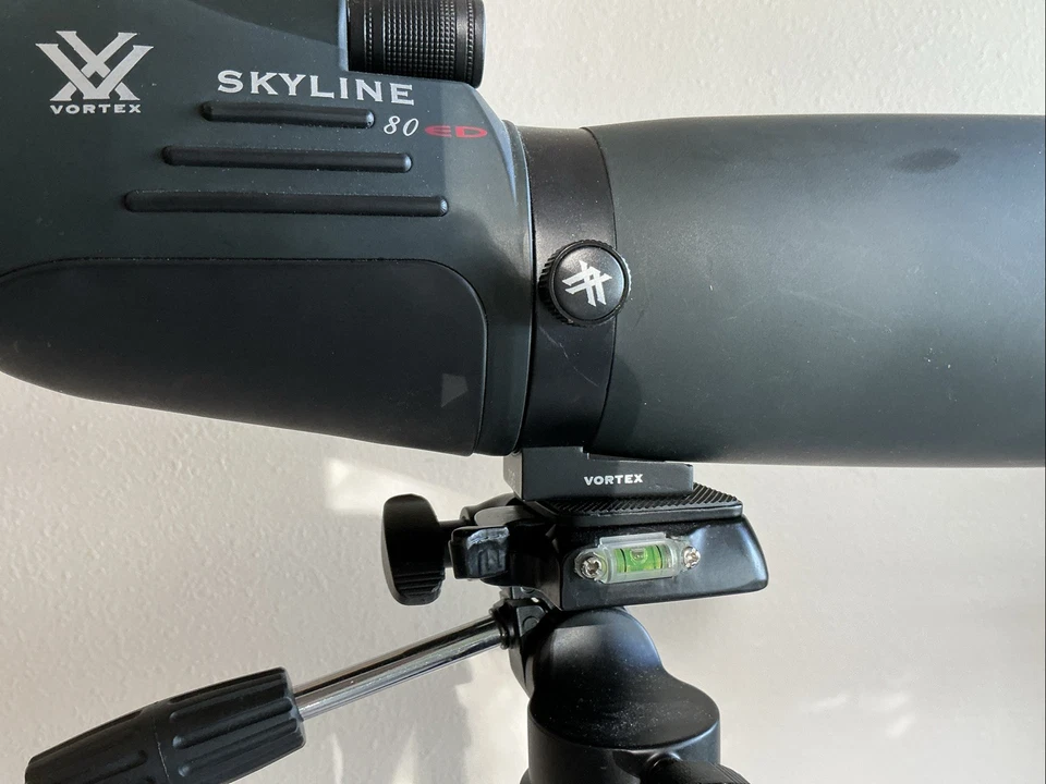 Vortex Skyline ED 20-60x80 Straight Spotting Scope W/Case-EUC Digiant Monopod - Image 3 of 4