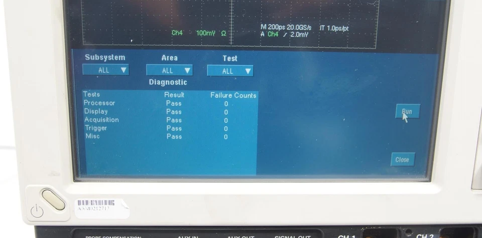 Tektronix TDS7254 DPO Digital Phosphor Oscilloscope 2.5GHz, 20Gs/s - Image 4 of 4