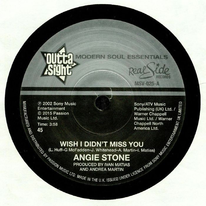 ANGIE STONE - Wish I Didn't Miss You - Vinyl (7"")