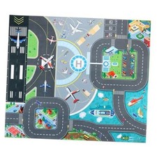 Kids Carpet Playmat Rug, Car Play Mat Felt Cloth Kids Rugs Foldable Multi Color