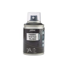 Pebeo Textile Spray Paint, Black, 100ml  Fabric Dye for Clothes, SolventFree