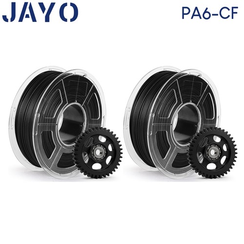 JAYO 2*1KG Black PA6-CF Nylon Carbon Fiber Filament 1.75mm High Strength 209°C