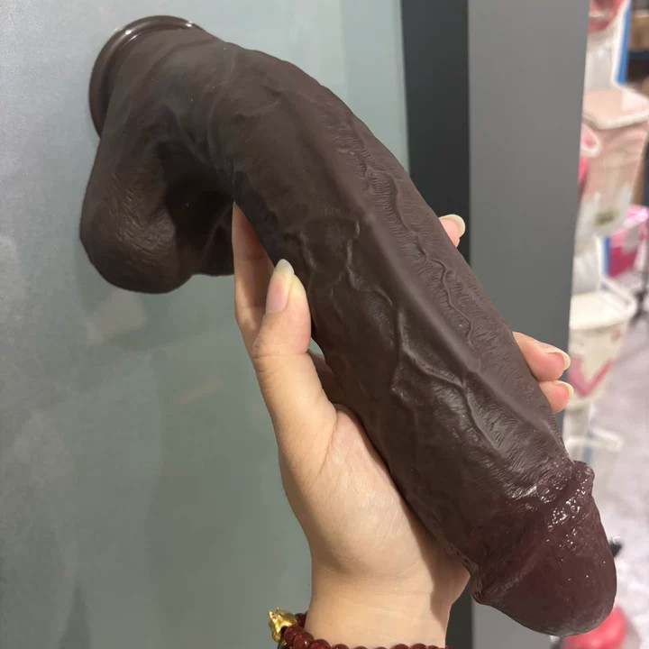 Liquid Silicone Realistic Huge Dildo Cock Thick Dong Suction Cup Women Sex Toys