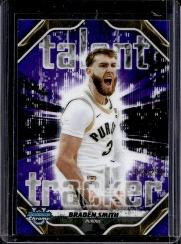 2025-26 Bowman Braden Smith Talent Tracker Chrome Purple Refractor #/250