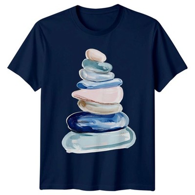 Stacked Zen Stones T-Shirt Balanced Life Wellness Geschenk für Sie und Ihn