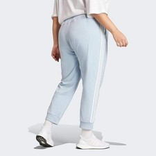 Womens adidas Essential 3-Stripe Aeroready Jogger Sweat Pants 2X Light Baby Blue