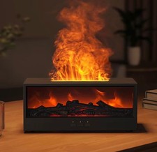 Fireplace Colourful Diffuser Flame Humidifier...