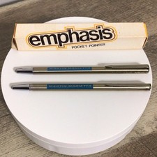 Vintage Emphasis Presentation Pocket Pointer Martin Marietta Lot of 2 Japan