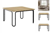 Couchtisch Kaffeetisch Beistelltisch Wohnzimmertisch Sonoma-Eiche 100X100X45 Cm