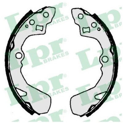 Bremsbackensatz hinten für Subaru Justy 2 JMA 3 G3X | 24030334
