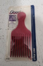 Vintage 2009 Goody Hair Picks Pack Of 3 Red Green Blue Style Line