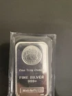 New Listing1 oz Silver Bar - Morgan Design