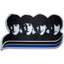 The Beatles Heads Embroidered Iron On Patch - Official 39-j The Beatles Heads Embroidered Iron On Patch - Official 39-j