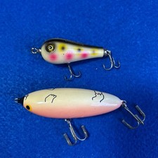 Wood Bros Godagley Topwater Lure Set of 2, Used, Surface Dancer, Lucky Raccoon