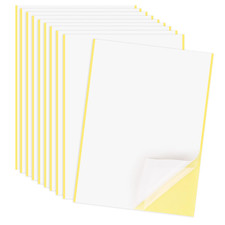 10 Sheets Double Sided Adhesive Tape, A4 Size Clear Arts Craft DIY Strong Sticky