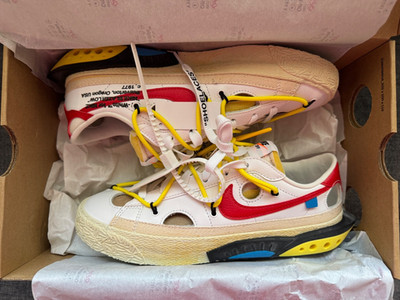 Off-White x Nike Blazer Low White University Red Size 6.5