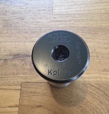 Pair Carl Zeiss KPL 10 X Microscope Eyepiece Ocular Made In Germany