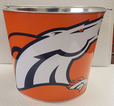Denver Broncos Galvanized Metal Bucket - NFL