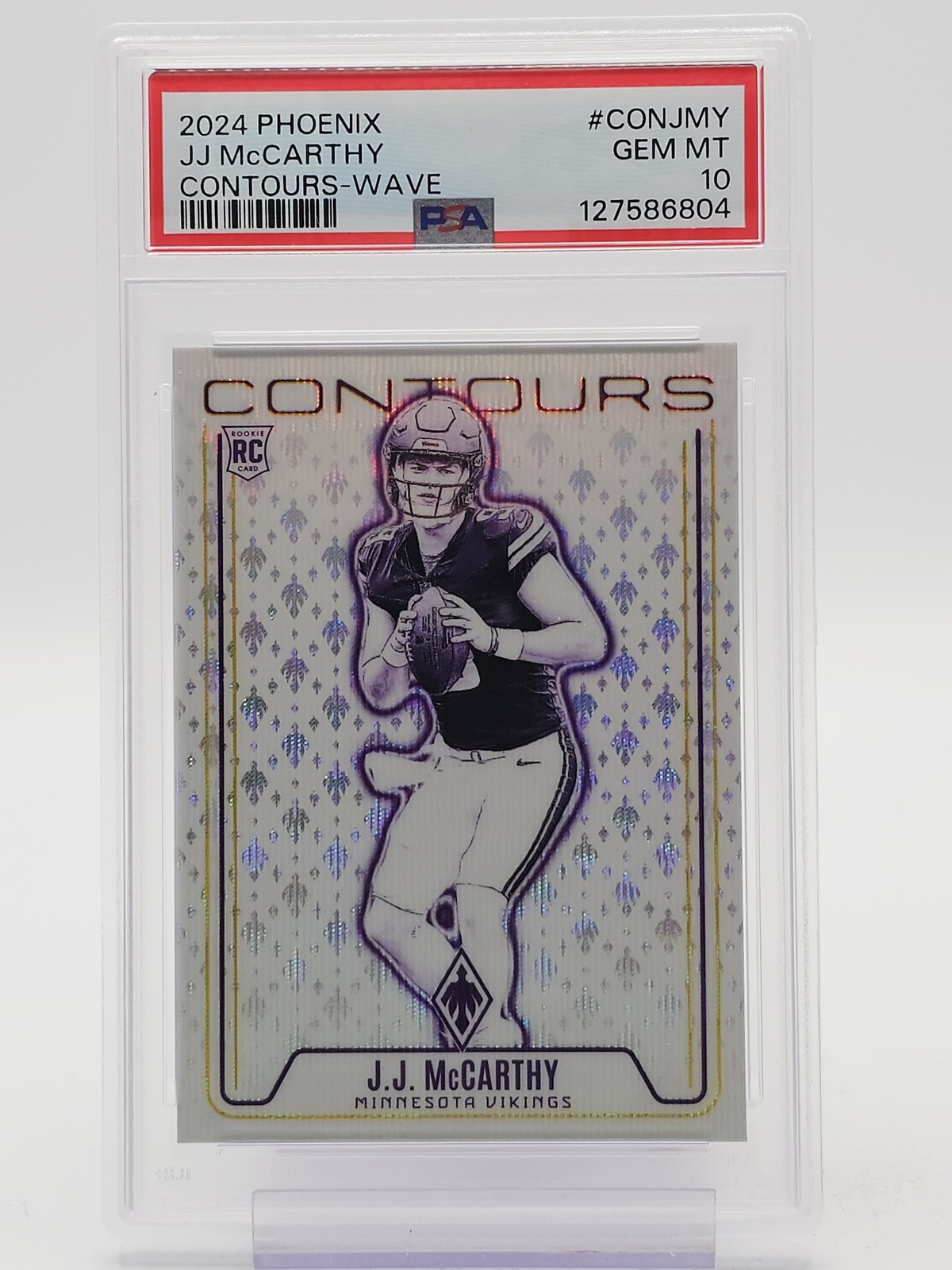 JJ McCarthy Panini Phoenix Contours #CONJMY Wave