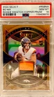 JERSEY # MATCH! 2024 Panini Select Bo Nix Rookie Swatch Copper 10/49! PSA 10!