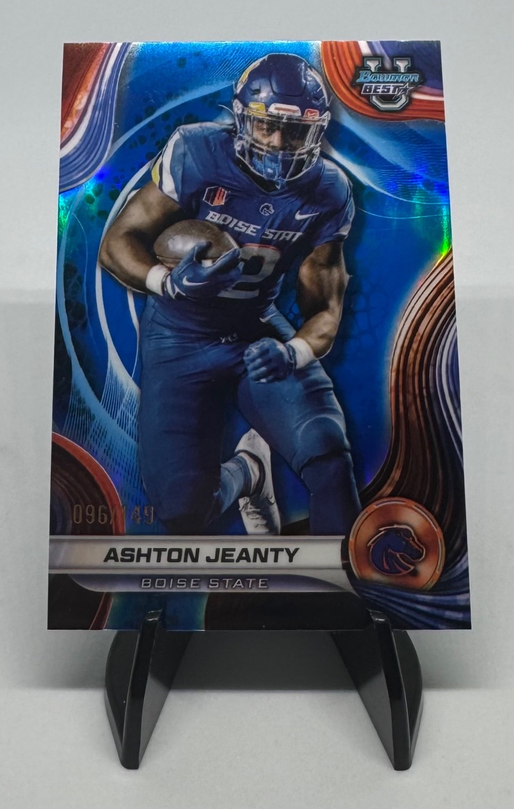 2024 Bowman's Best University Ashton Jeanty #85 Blue Refractor /149