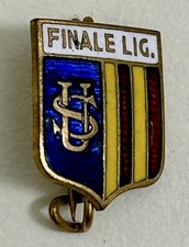 UNIONE SPORTIVA FINALE LIGURE vecchio distintivo calcio attacco spilla