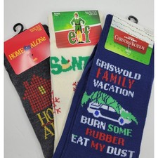  NWT Lot of 3 pair Adult Unisex Christmas Socks