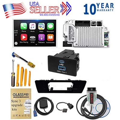 SYNC 2 to SYNC 3 3.4 Upgrade Carplay FIT For Ford Sync 3 APIM NA224 HD GPS New