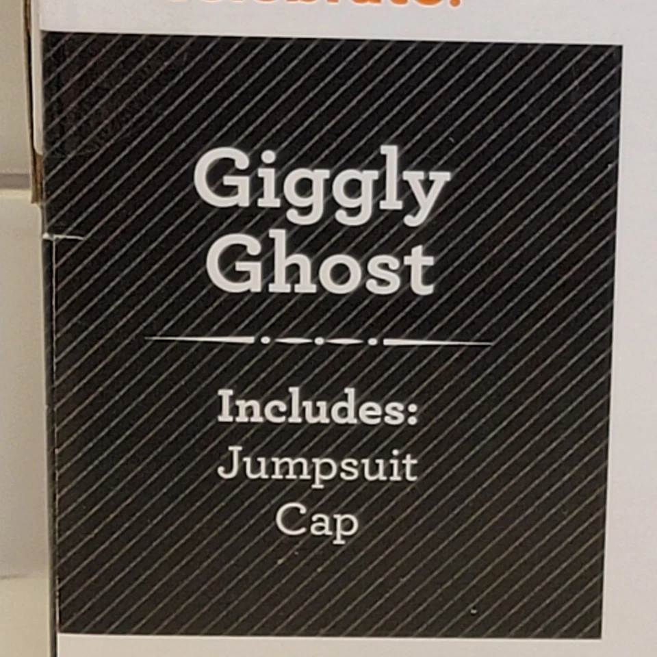 Giggly Ghost 万圣节服装 婴儿 0/6 个月 连身裤 帽子 男孩 女孩 男女通用 婴儿 — 第 3/4 张图片