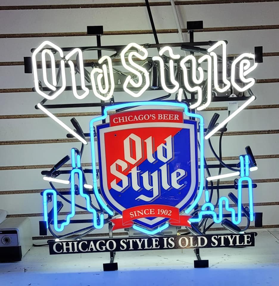 Old Style Beer Chicago Skyline 24